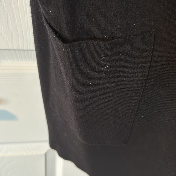 Zara Knit Cardigan with Faux Leather Piping - Picture 5 of 6